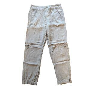 Poetry Fashion Linen Silk Women's Tailored Cargo Trousers UK 8/ US 4 U782 NWOT